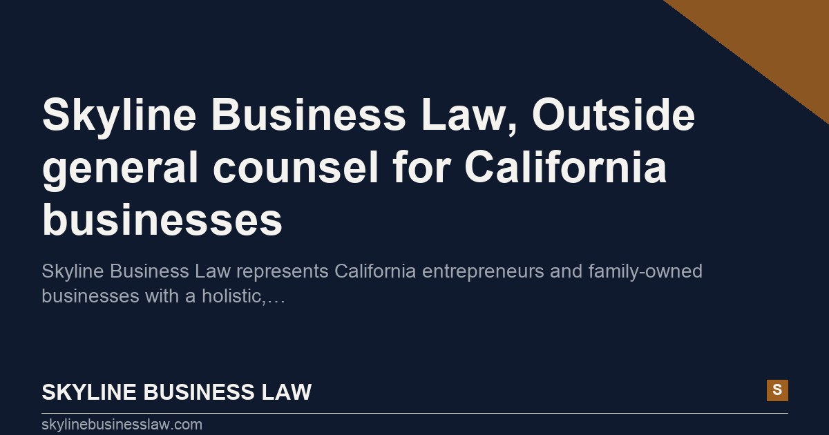 Skyline Business Law